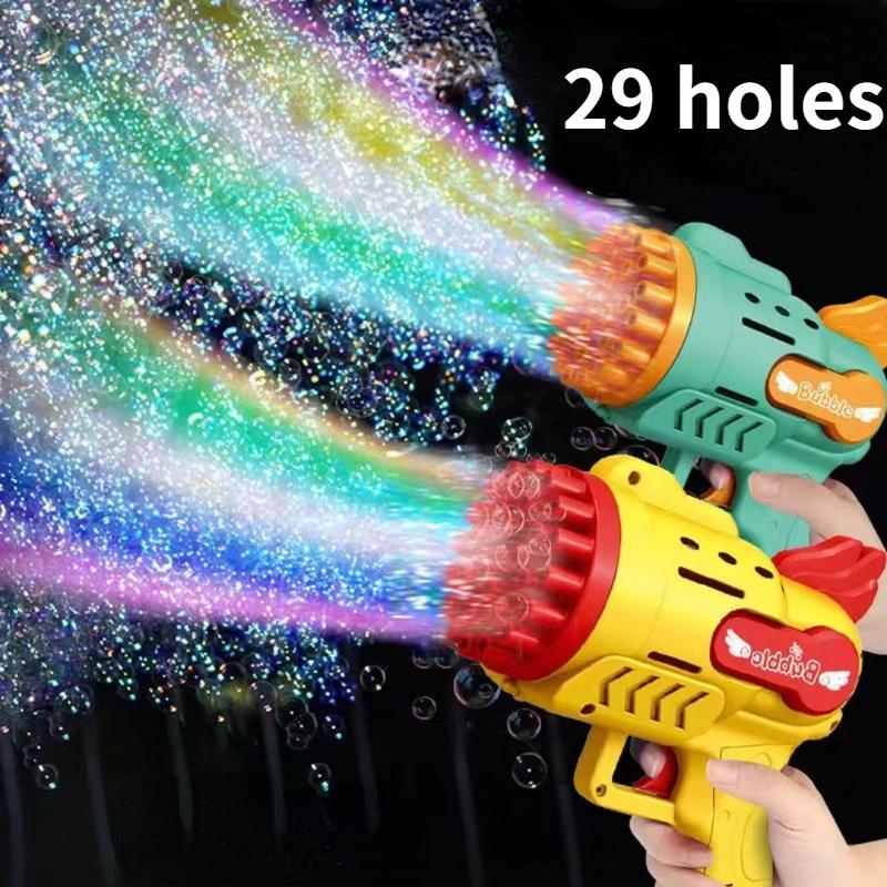 Автоматическая машина для светящихся мыльных пузырей, уличные игрушки для свадебной вечеринки, детский подарок на день рождения, пузырьковый пистолет, детские игрушки, электрические игрушки