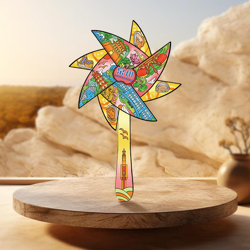 Fujian Scenic Spot Wooden Magnets - Cultural & Creative Gifts for Tourism