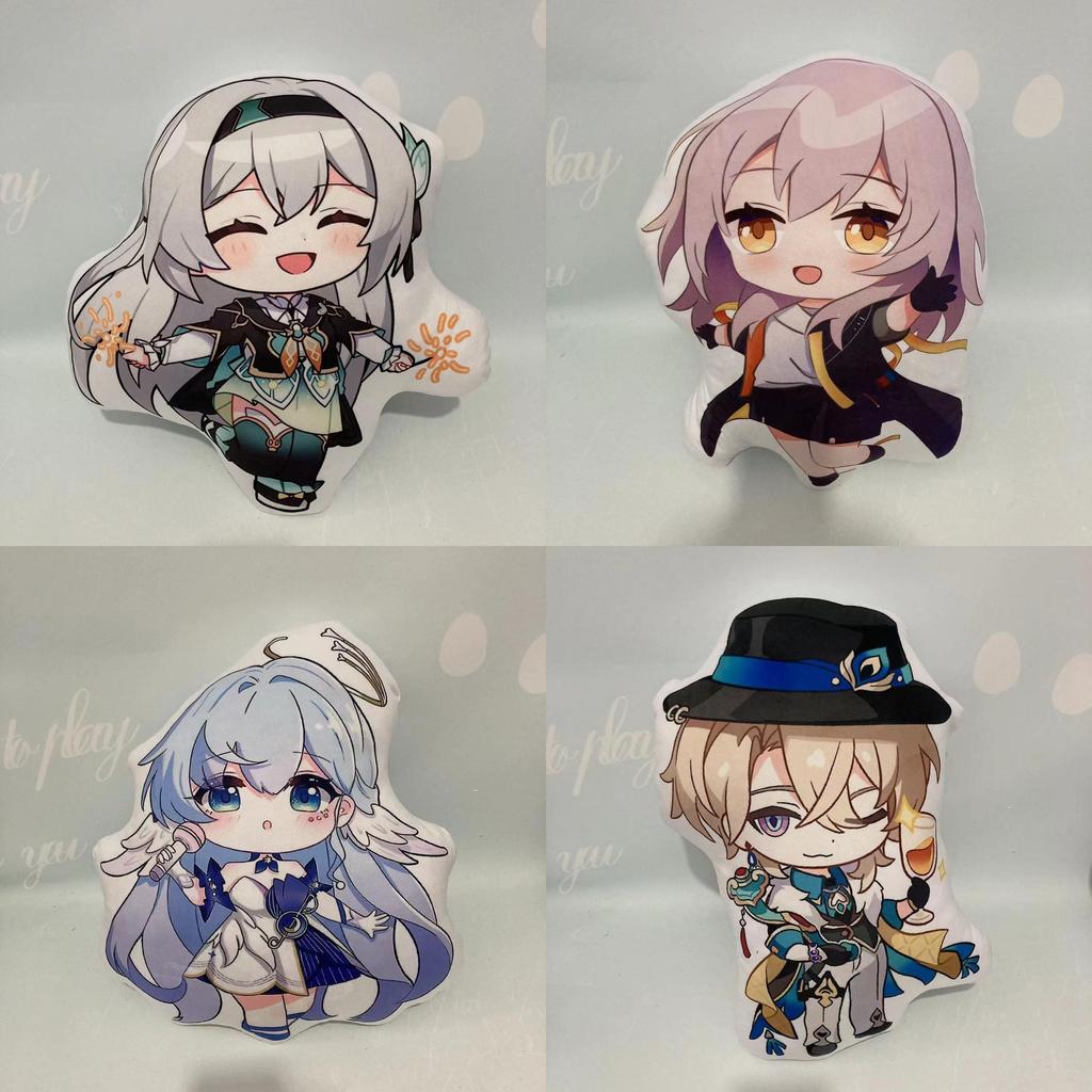 Аниме Honkai Star Rail Плюшевая подушка Мягкий кристальный вельвет Подушка для обнимания 45 см