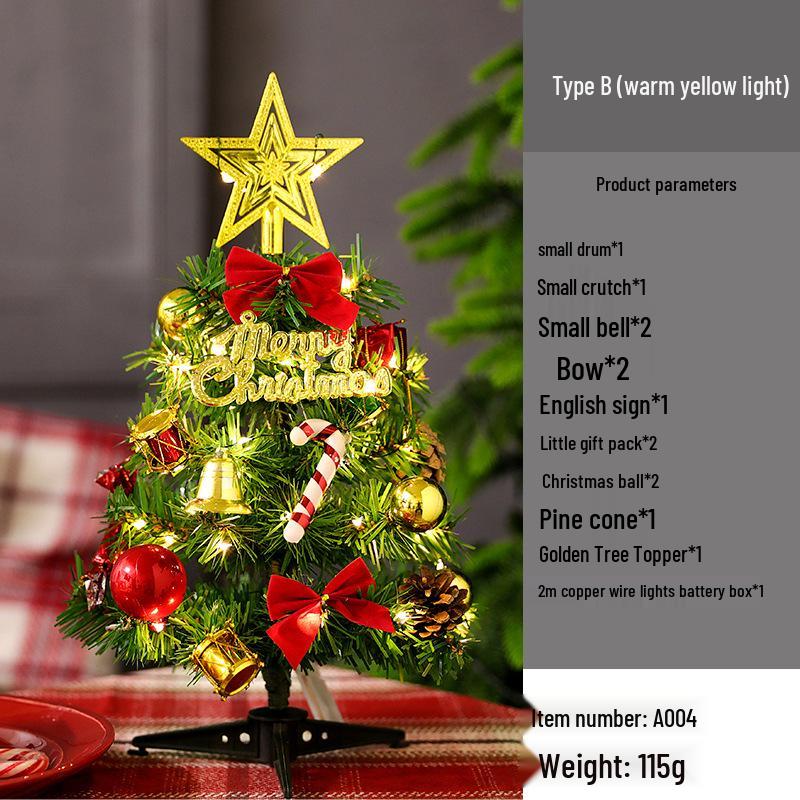 Светящийся ПВХ Мини Набор Рождественской Елки (30см и 50см) для украшений