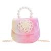 Stylish Princess Shoulder Bag With Pearl Flower Design For Girls And Boys Perfect For Daily Use