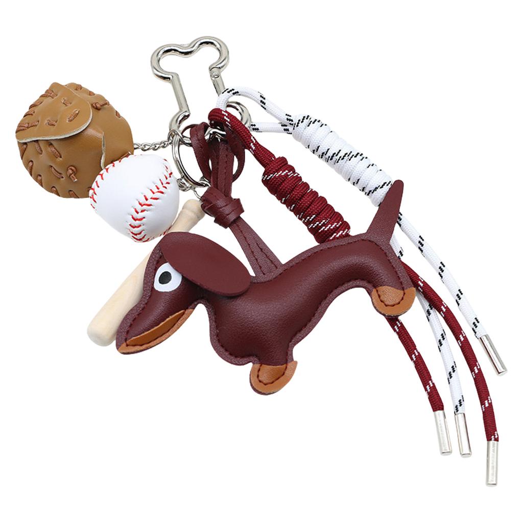 Шоколадный брелок брелок такса брелок для ключей от машины шарм для сумки плетеная веревка подвеска для сумки брелоки для украшения сумки