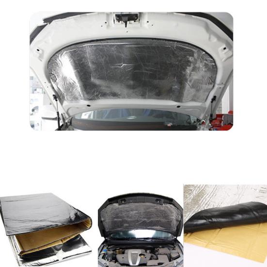 Car Vehicle Hood Engine Thicken Aluminum Foil Sound Heat Insulation Mat Pad