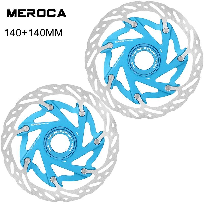 MEROCA XR Велосипедный Тормозной Ротор 140ММ 160ММ Велосипедный Ротор Centerlock Теплоотвод Плавающие Роторы Велосипедные Компоненты