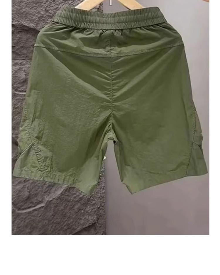 Мужские летние повседневные шорты в японском стиле с быстросохнущими карманами