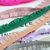 5yards Candy Color Pleated Elastic Ribbon DIY Bracelet Headdress Gift Box Bow Ruffled Woven