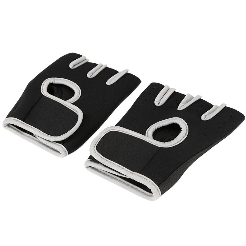 Перчатки для спортзала, противоскользящие перчатки с полупальцами для штанги, мужские и женские перчатки для тяжелой атлетики, перчатки для йоги с четырьмя пальцами