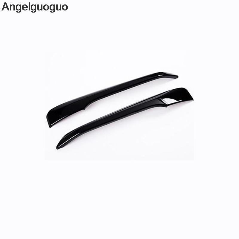 Car Refiting Car Front Fog Lamp Foglights Cover Shield Decoration Frame Sticker for 2016-2018 BMW X1