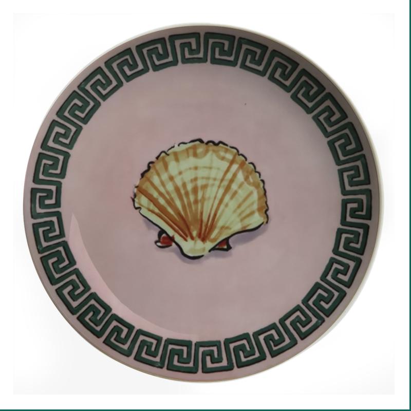 Italian Ginori 1735 Poseidon Tour Plate Ceramic Decorative Ornaments Dish Living Room Bedroom Background Wall Hanging Plate