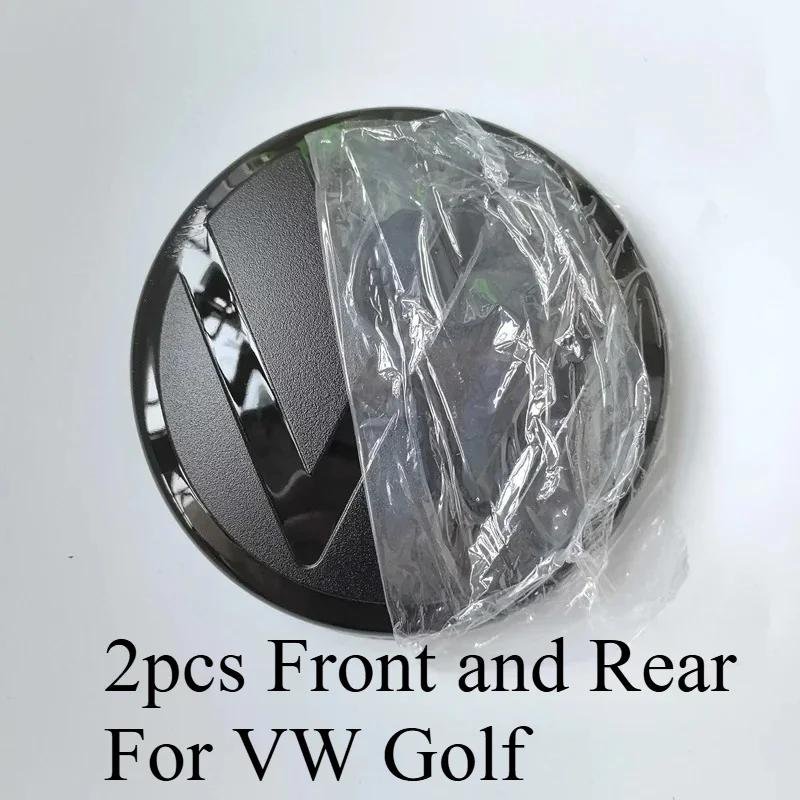 Для VOLKSWAGEN VW 2026 Новые 2 шт. Передний и задний значок Для VW Golf 6/Golf 7/Golf 7.5/Golf 8 Не влияет на ACC Модифицированный Черный значок F