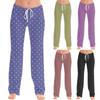 Women's Fashion Loose Casual Polka Dot Print Casual Pants
