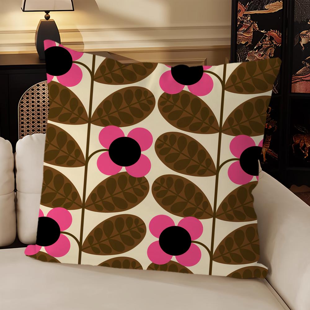 Эстетическое искусство O-Orla Kiely Flower Stem Наволочка для дивана, гостиной, спальни, изголовья, спинки, подушки, квадратные, время сна
