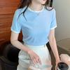 Women's T-shirt Casual Slim Short-sleeved Top Summer Round-neck T-shirts