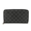 Б/у 12564 Zippy Organizer NM N60111 7940 Логотип Черный Серый На молнии Damier Graphite Noir Мужской из Японии ОРИГИНАЛ