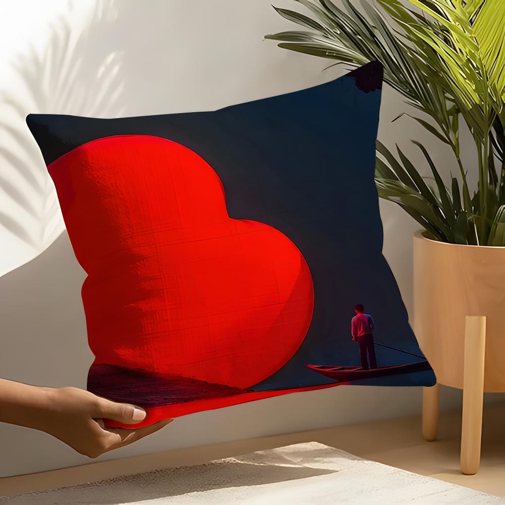 Creative Heart Stealing Theme Pillow Case Home Living Room Decoration Linen Pillow Cases Cushion Cover