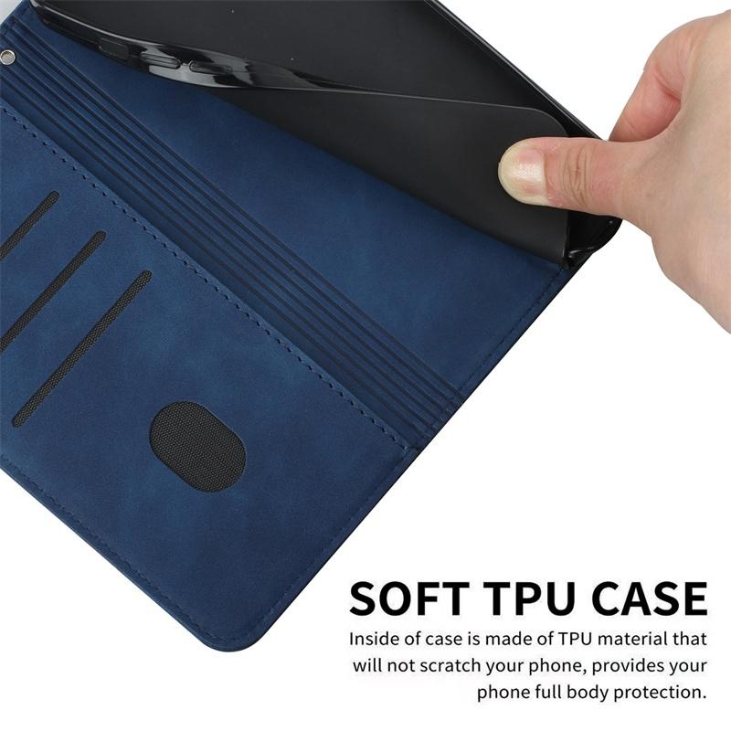 Leather Case For Infinix Hot 30i 40i 50i 20 30 Play Nfc 40 50 Pro Plus X669 X6835 4G 5G Card Slot Flip Wallet Cover Casing