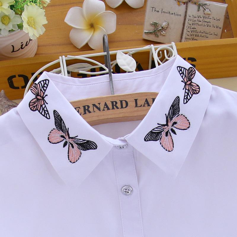 Блузка с поддельным воротником, поддельный воротник, зимняя универсальная рубашка, декоративный воротник, поддельный воротник для свитера B109