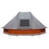Tipi Tent with Roof Grey and Orange 680 x 430 x 270 cm Taffeta