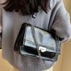 Autumn Winter Vintage Shoulder Bag for Women  New Fashion Versatile Chain Crossbody Bags Simple Commuter Flap Handbag