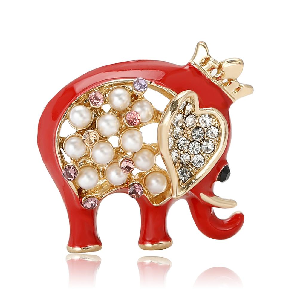 Брошь в виде слона из мультяшного сплава, простая модная мужская и женская брошь для корсажа, ювелирное украшение