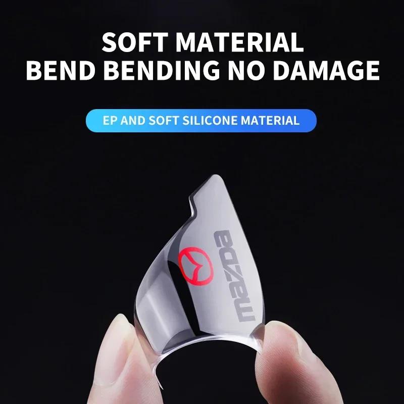 2x Car Door Corner Cover Bumper Transparent Collision Anti-scratch Protector For Mazda 2 3 5 6 M5 Ms CX-4 CX-5 CX6 M3 M6 MX3 MX5