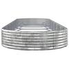 Raised Garden Bed Galvanized Steel 523 x 140 x 36 cm Silver
