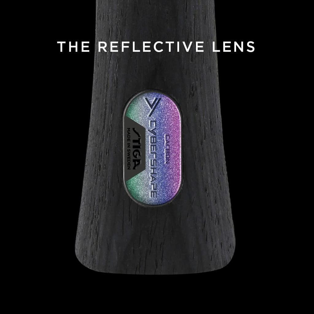 Stiga Ракетка для настольного тенниса Cyber Shape Carbon Шестиугольная ракетка Ракетка для рукопожатия Расклешенная 1602020135 (ФЛА)