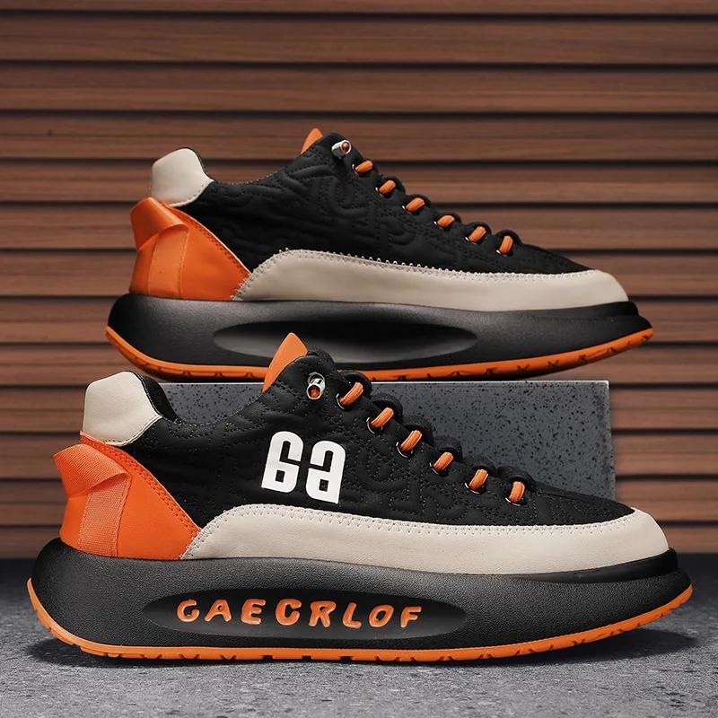 Fashion Men Vulcanized Sneakers Shoes Tennis Sports PU Slip-On Mix Color Winter Fur Skateboarding Walking Shoes Casual Shoe For Male2024