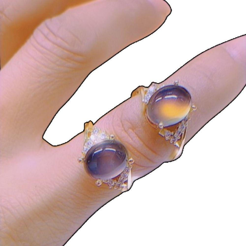 Temperature Control Color Changing Color Ring Moon Stone Color Changing Mood Ring Couples
