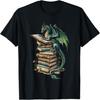 Потрепанные Драконы и Книги Драконы-Книголюбы Читающие Книгу Футболка