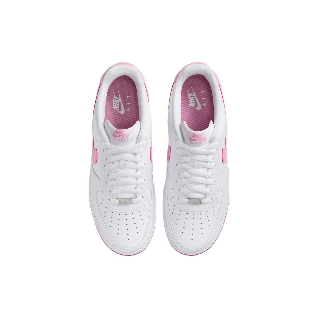 Nike Мужские кроссовки Air Force 1 07 Bubblegum белые розовые с посадкой FJ4146-101