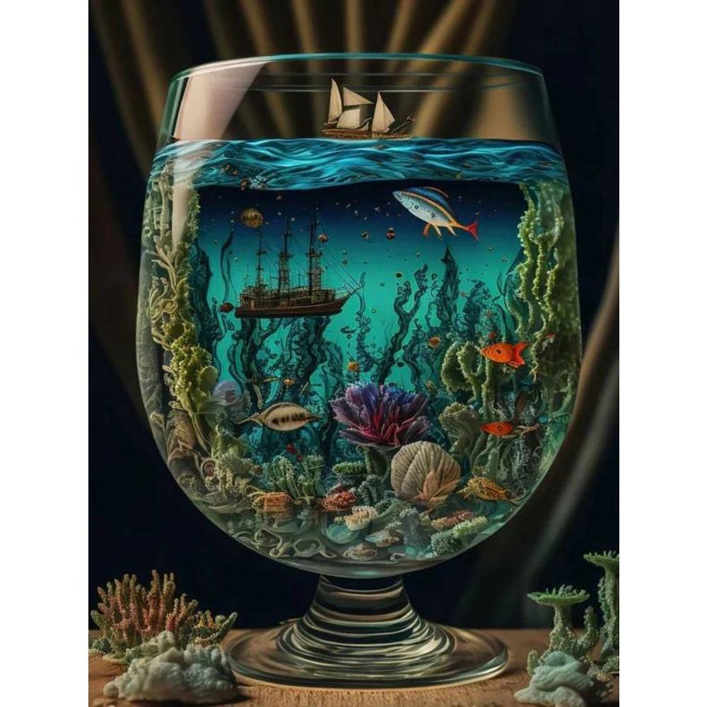 DIY полный круг алмазная живопись вышивка крестиком 3D художественный стиль домашняя сцена декоративная алмазная живопись 5d алмазная живопись