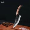 Sharp Chef Meat Cleaver Buther Boning Knife Stainless Steel Beef Knife Fish Fruit Wooden Handle Utility Knife Kitchen Knives