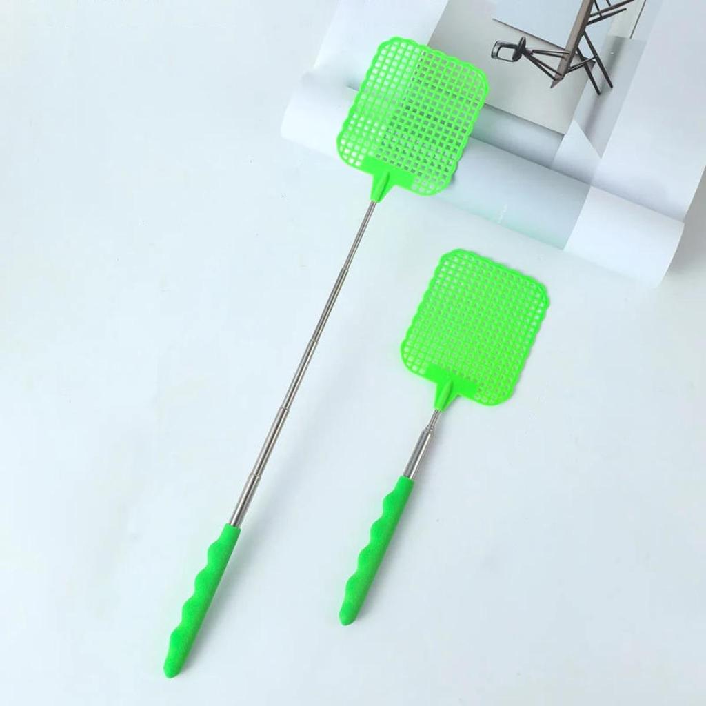 2PCS Retractable Fly Swatter Plastic Lengthening and Thickening Up To 73cm Domestic Mosquito Swatter To Repel Insects Indoor