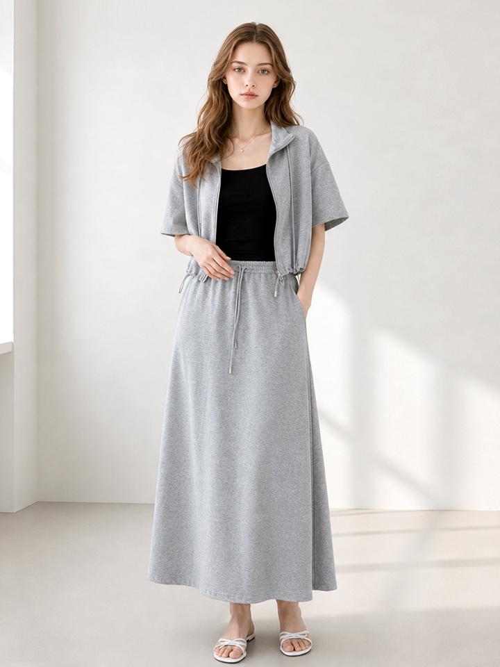 PAIGEFLYNN High Neck Two-Way Jumper Skirt Set_S6Bse020C