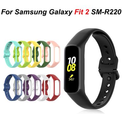 Спортивный силиконовый ремешок для Samsung Galaxy Fit 2 SM-R220, сменный браслет для SmartWatch, ремешок для аксессуаров Galaxy Fit2