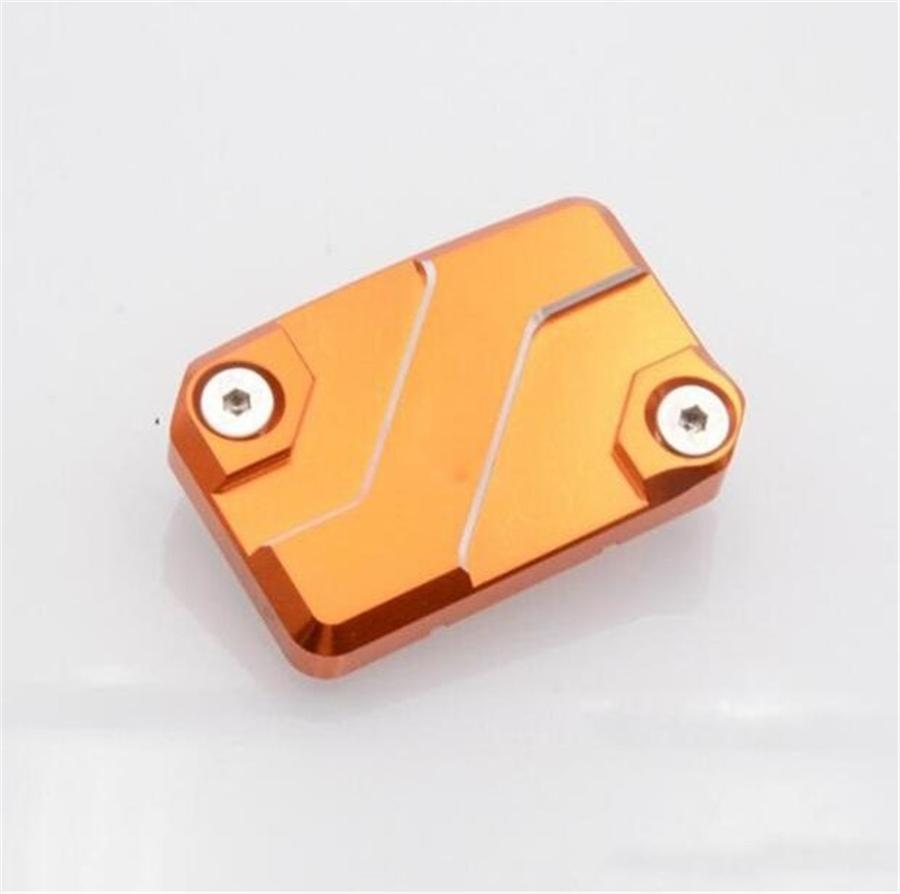 CNC Aluminum Motorcycle Front Brake Reservoir Cap For RC125 RC200 RC390 Orange