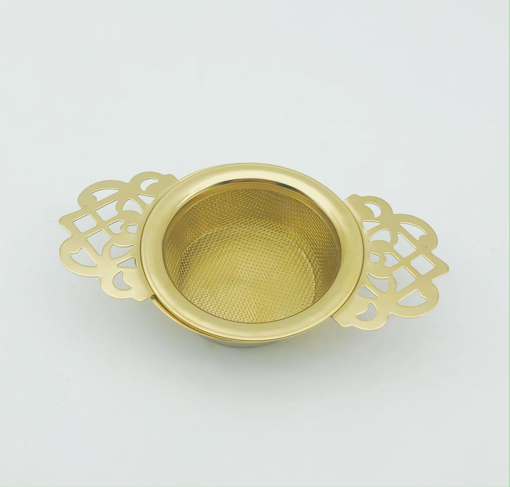 Double-layer Fine Mesh Tea Strainer Stainless Steel Filter Sieve Teaware Lace Tea Drain Useful Tea Infusers Kitchen Accessories
