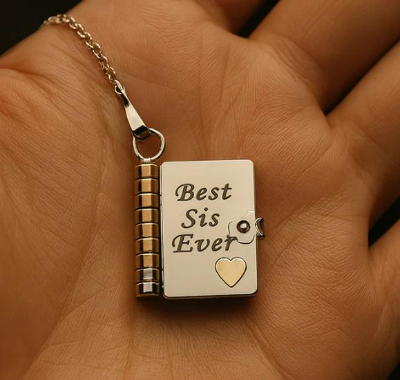 Подвеска-кулон «Любовное письмо» из титановой стали для пар - Цепочка для ключицы для девушек.