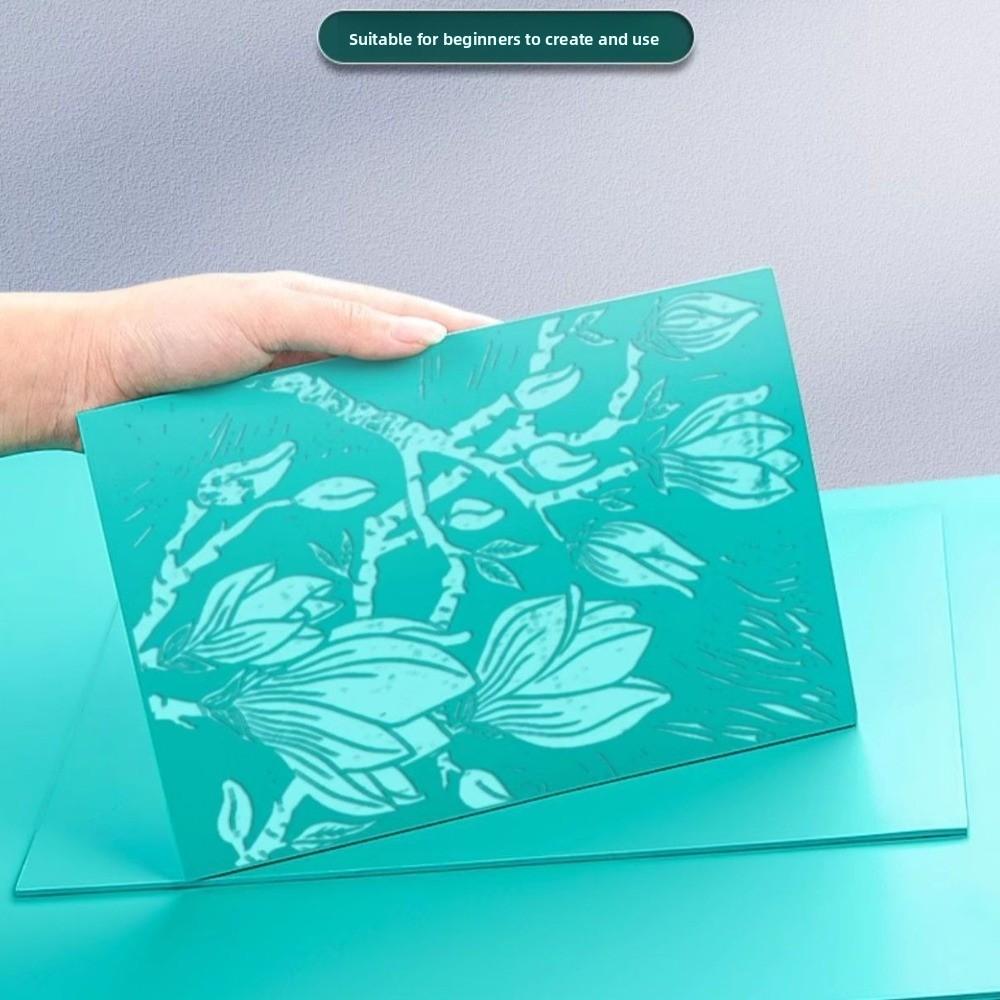 DIY Carving Rubber Block Soft Printmaking Set Creative Linoleum Carving Block for Printmaking