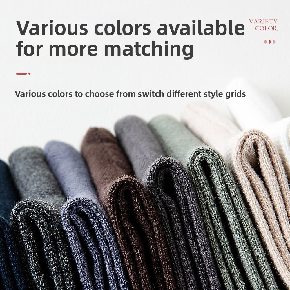 5 пар мужских весенне-летних сетчатых дышащих влагопоглощающих простых хлопковых деловых носков средней длины