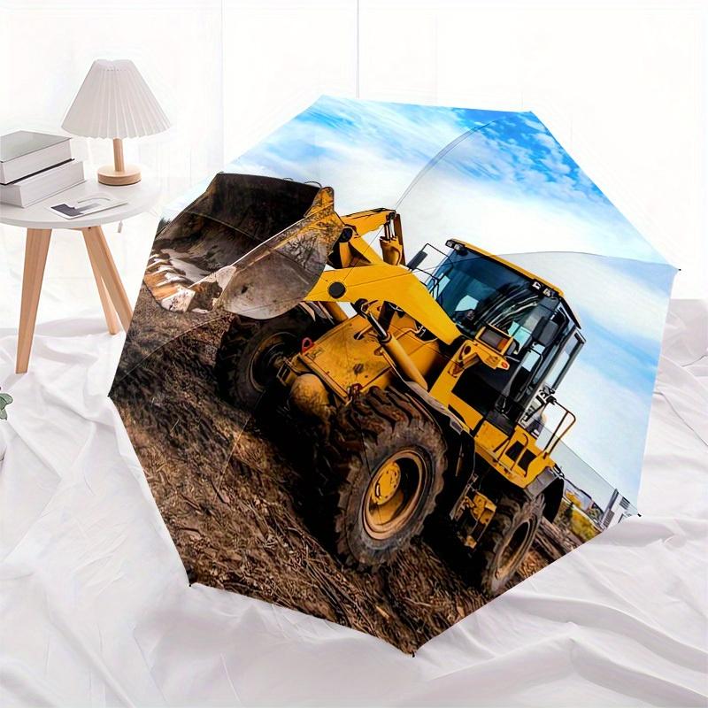 1pc bulldozer construction Themed High-quality Umbrella,Automatic Opening and Closing Umbrella,Multi-functional Umbrella G0811265