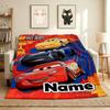 Custom Name Car Adventure Flannel Blanket Throw Blanket Soft Warm Sofa Bed Decor Unique Gift