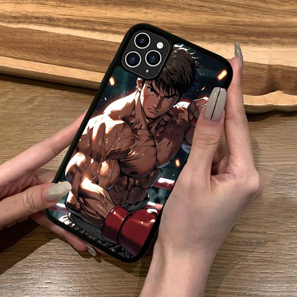 Чехол для телефона Аниме B-Baki Силикон PC+TPU Для Для IPhone 11 12 13 14 15 16 Plus Pro Max Чехол