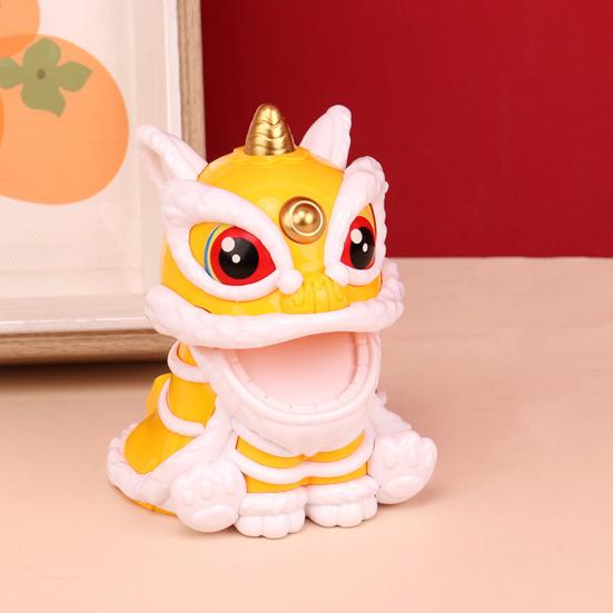 Солнечный лев украшения для приборной панели автомобиля в китайском стиле Lucky Lion Dance Model Solar