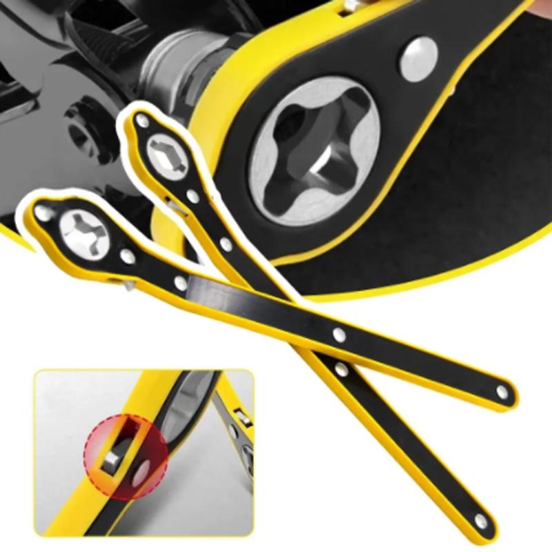 Автомобильный универсальный кривошипный рычаг для небольшого автомобиля, аксессуары с автомобильными инструментами, рычаг домкрата, гаечный ключ, облегчающий труд