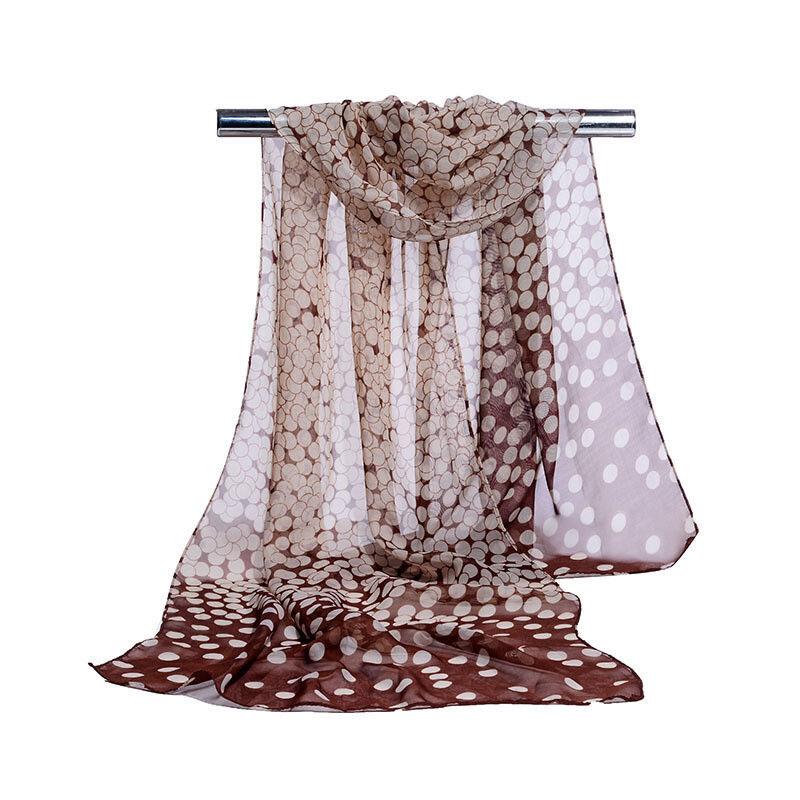 Chiffon Scarves for Women, Versatile Fashion, Gradient Polka Dot Scarves, Spring and Summer Fashion, Rectangular Scarves, Shawls