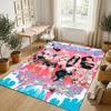 Personalized Crystal Velvet Carpet,aespa Custom Printed Name, Plush Area Rug For Home Indoor Decor