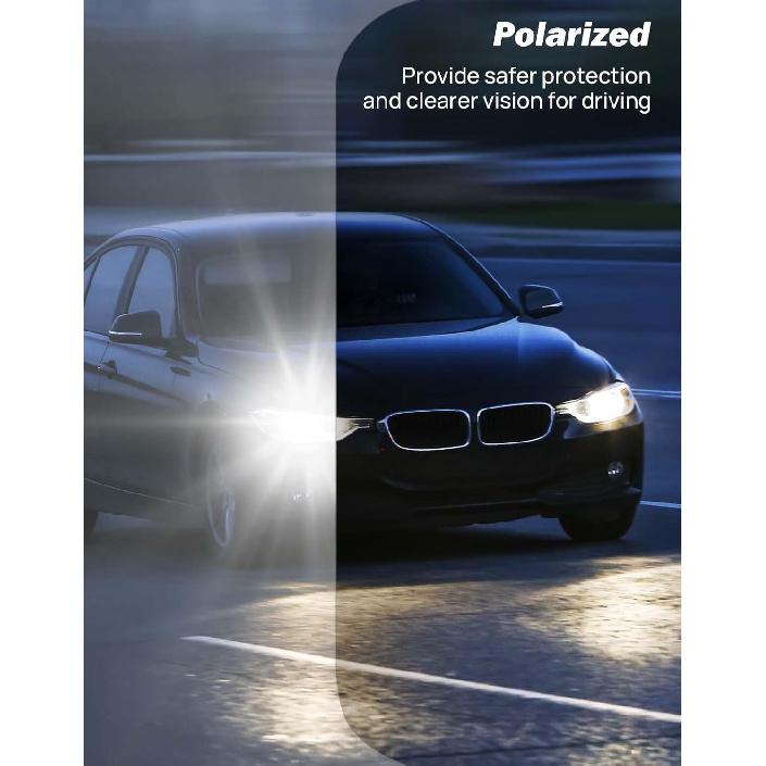 JOYTUTUS Поляризованный удлинитель козырька для автомобиля, улучшенный регулируемый удлинитель козырька автомобиля, блокиратор солнца, УФ400, защита от бликов, рассеянного света, УФ-лучей