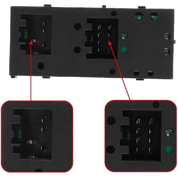 5L1Z14529AA Power Master Window Switch for Ford F150 2004 2005 2006 2007 2008; for Ford Expedition/Crown Victoria 2003-2006(Grand Marquis Marauder